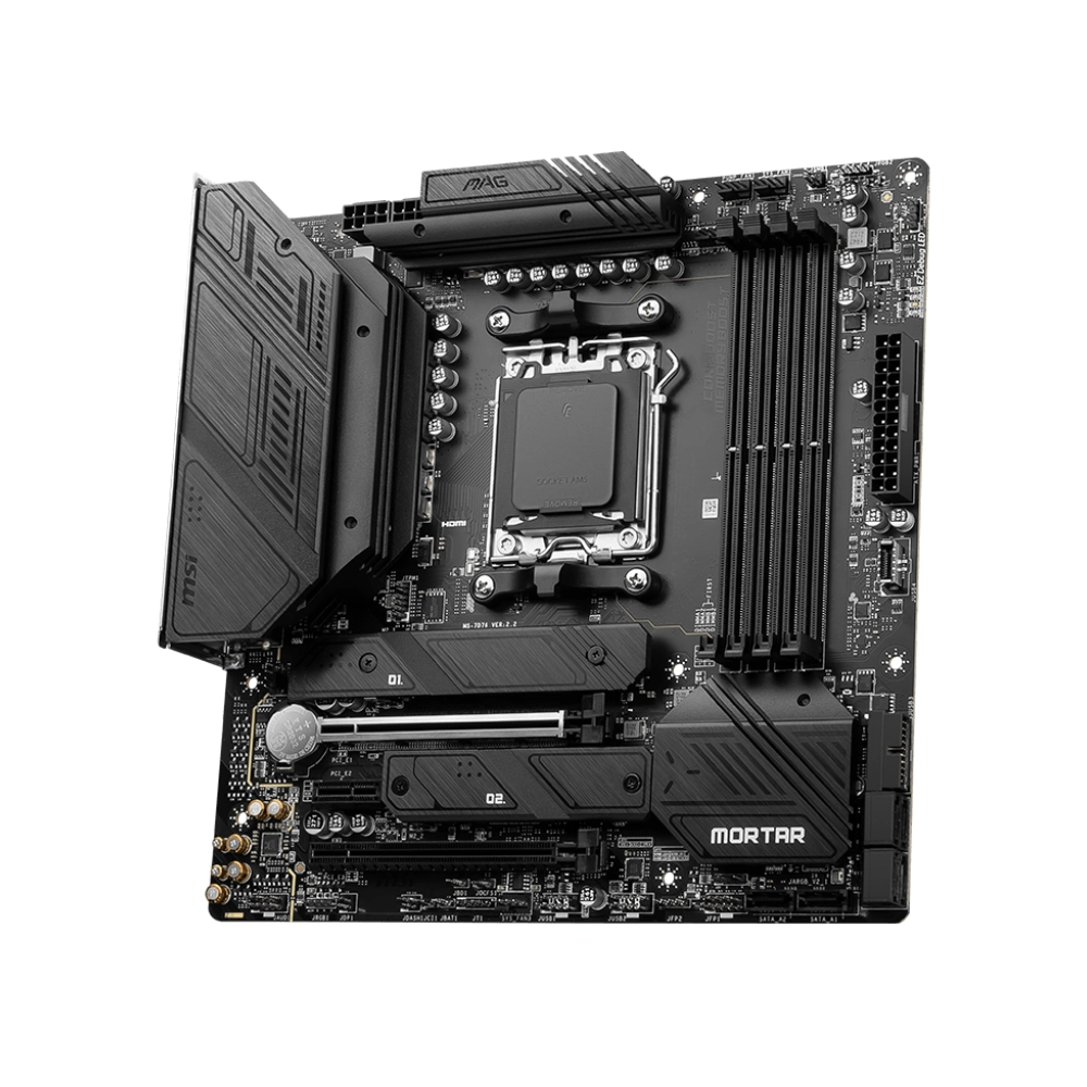 MSI Motherboard MAG B650M Mortar WIFI DDR5 For AMD view 3